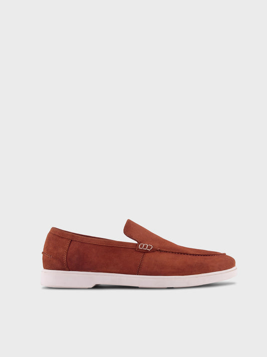 Romeo - Terracotta Suede Loafers
