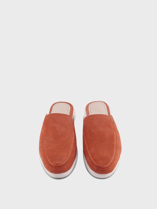 Romeo – Terracotta Suede Mules