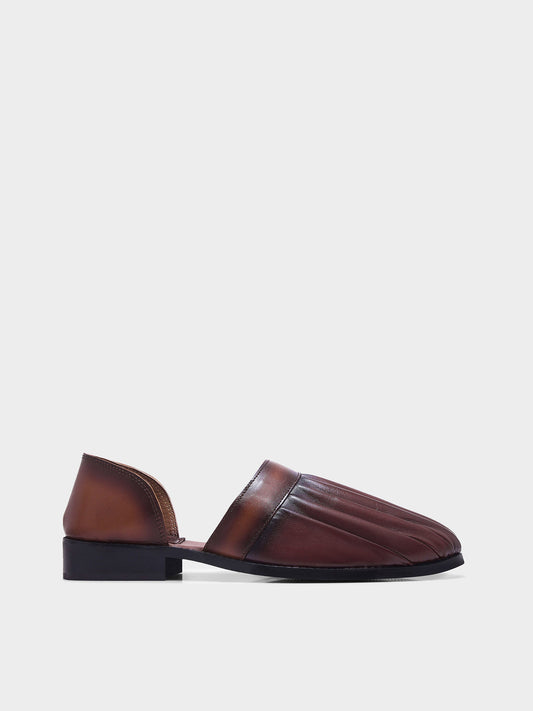 RNK FOLDÉ - Designer Pleated Leather Slip-Ons