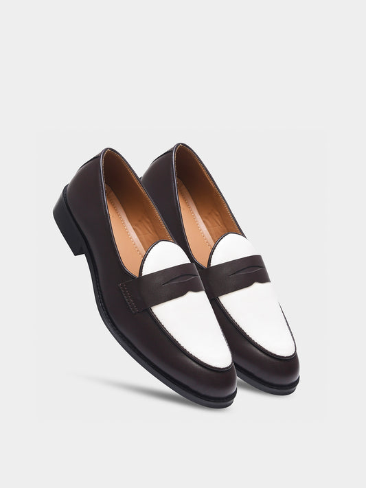 Old Money - Brown Penny Loafers in Leather