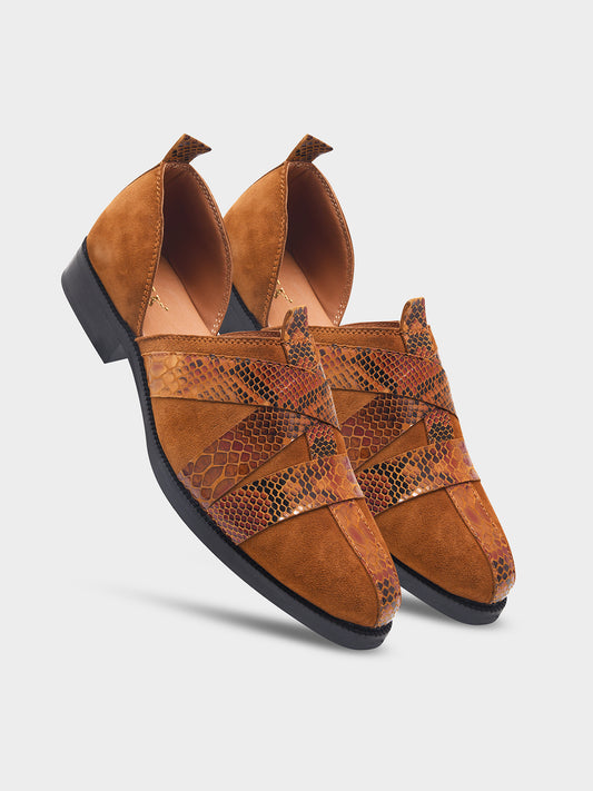 Python Printed Peshawari Sandals