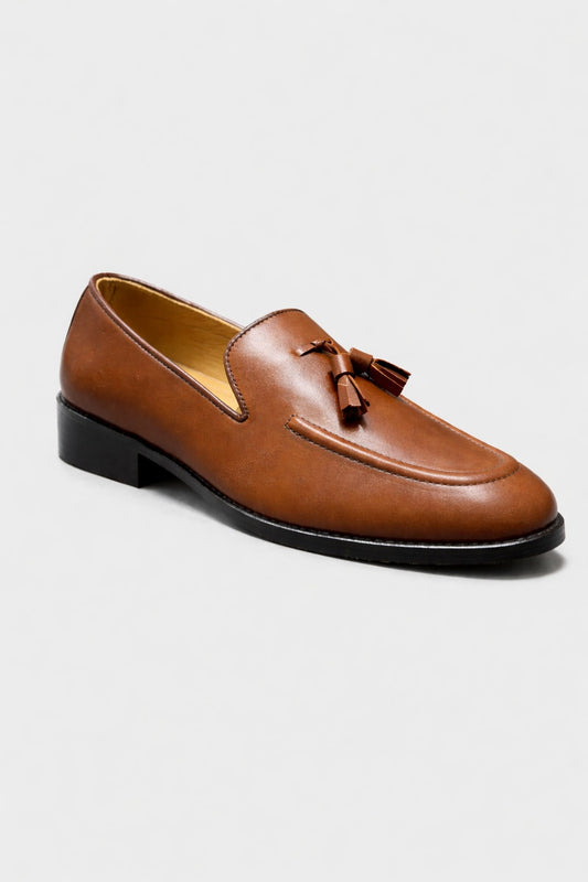 Oscar - Tassel Loafers in Tan