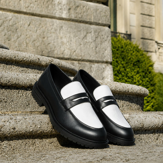 RNK Luxoro Bianco Noir Loafers for Men