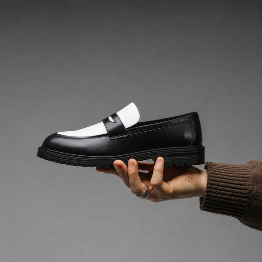 RNK Luxoro Bianco Noir Loafers for Men