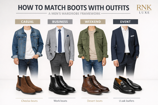 How to Match Boots With Outfits – A Men’s Wardrobe Framework | RNK Luxe