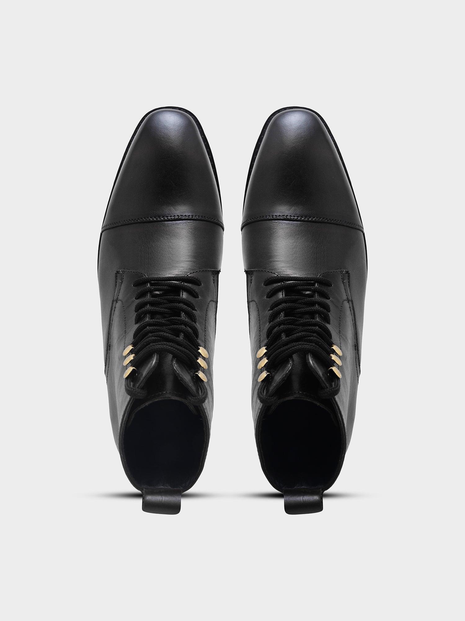 The Combat Boots (Black) - Premium Handcrafted Military-Inspired Leather Boot