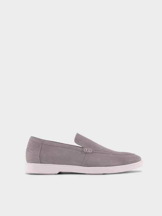 Romeo - Grey Suede Loafers