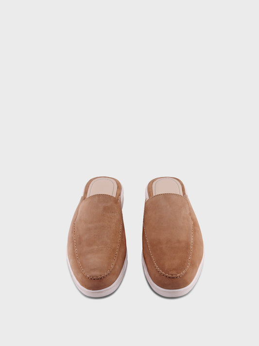 Romeo – Beige Suede Mules
