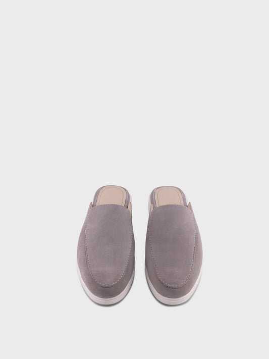 Romeo – Grey Suede Mules