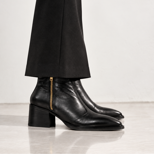 Blaze in Black | Heel Height - 2.75 (Customizable)