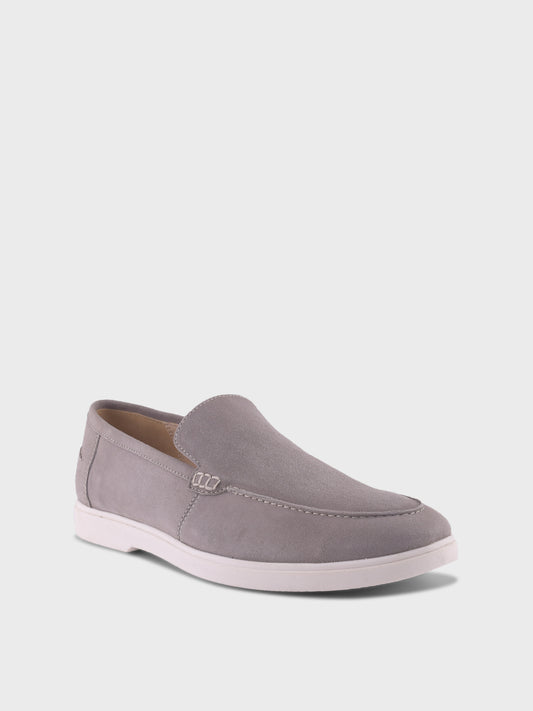 Romeo - Grey Suede Loafers