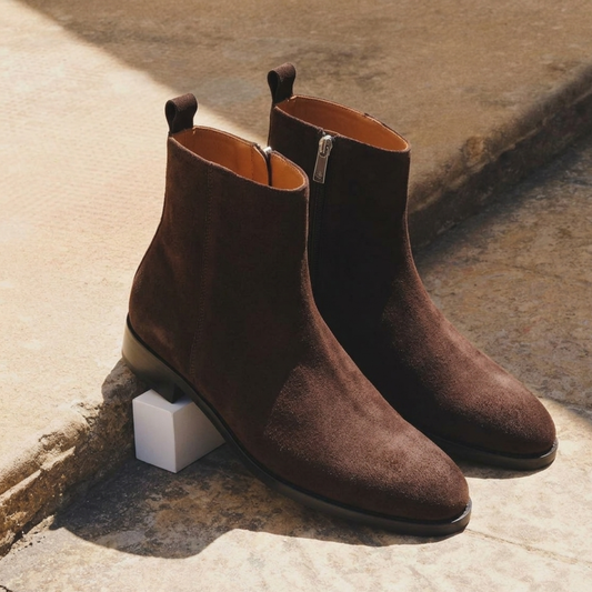 RNK Lord Noir Suede Boots in Brown