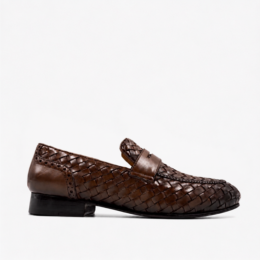 Verona - Braided Penny Loafers