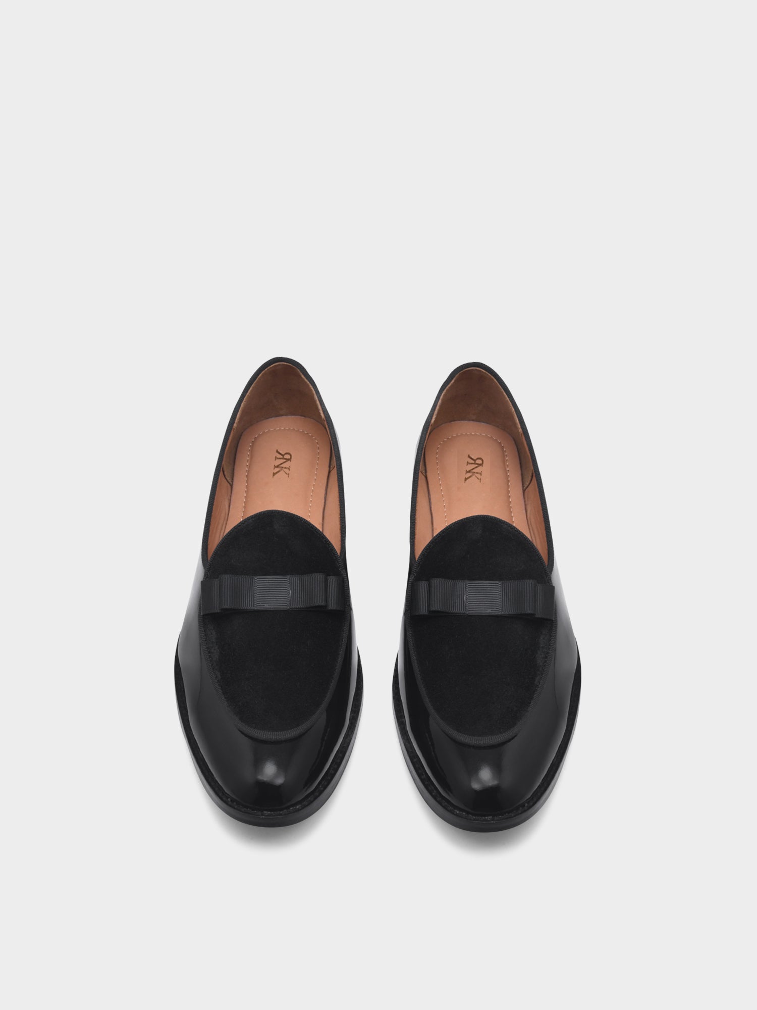 Classic Tuxedo Special | Patent Suede Ribbon Loafers