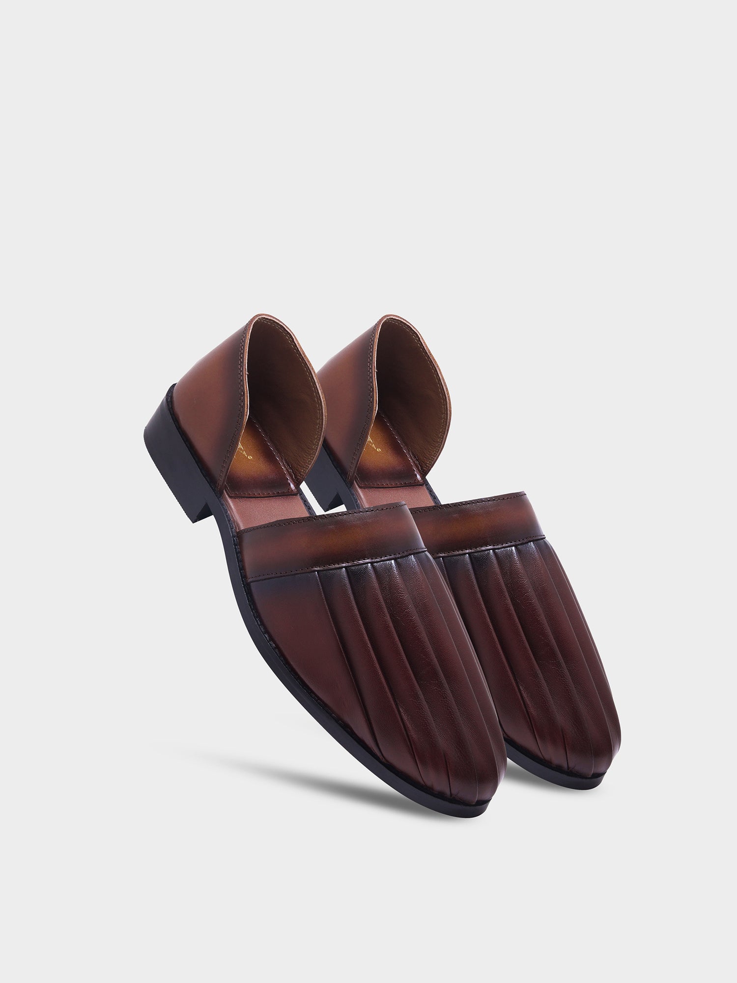 RNK FOLDÉ - Designer Pleated Leather Slip-Ons