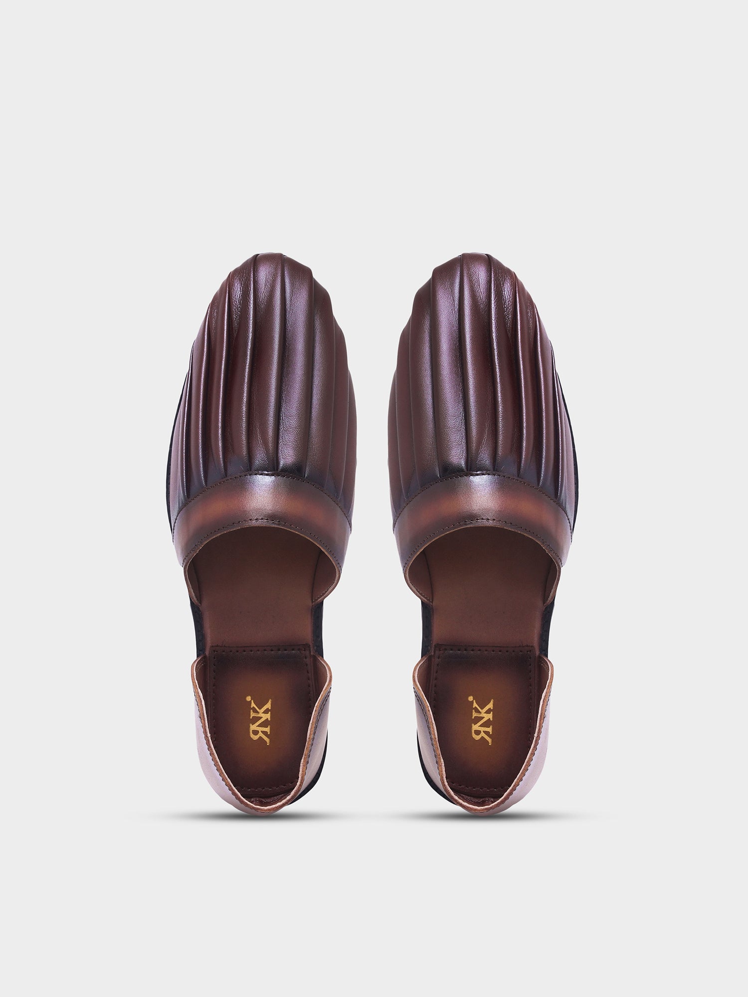 RNK FOLDÉ - Designer Pleated Leather Slip-Ons