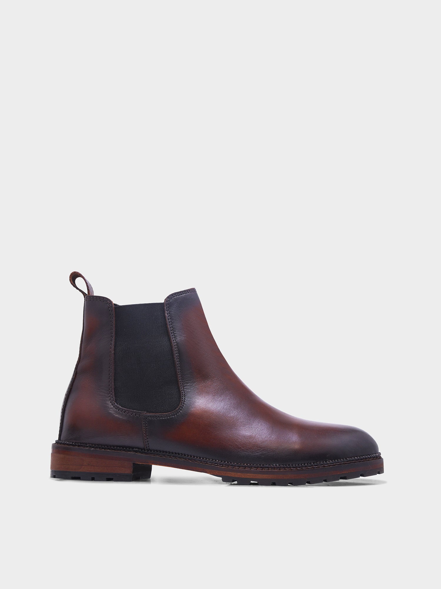 RNK BRONX – Brown Chelsea Boots for Men in Crust Leather