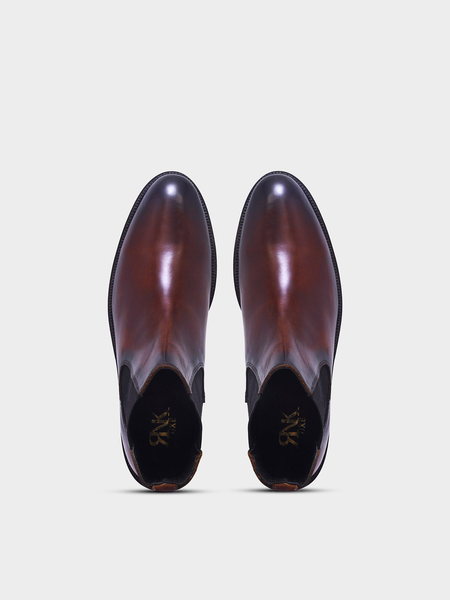 RNK BRONX – Brown Chelsea Boots for Men in Crust Leather
