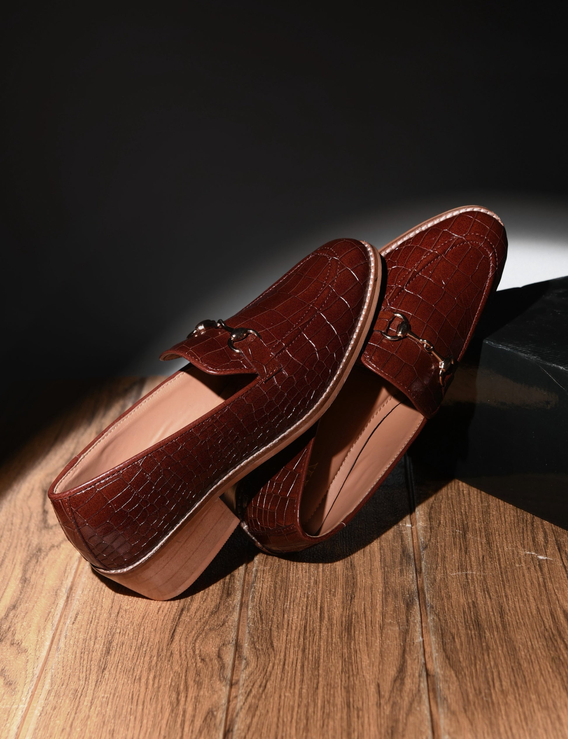 Regal Crocs - The Horsebit Loafers Tan (Cuban Heel)