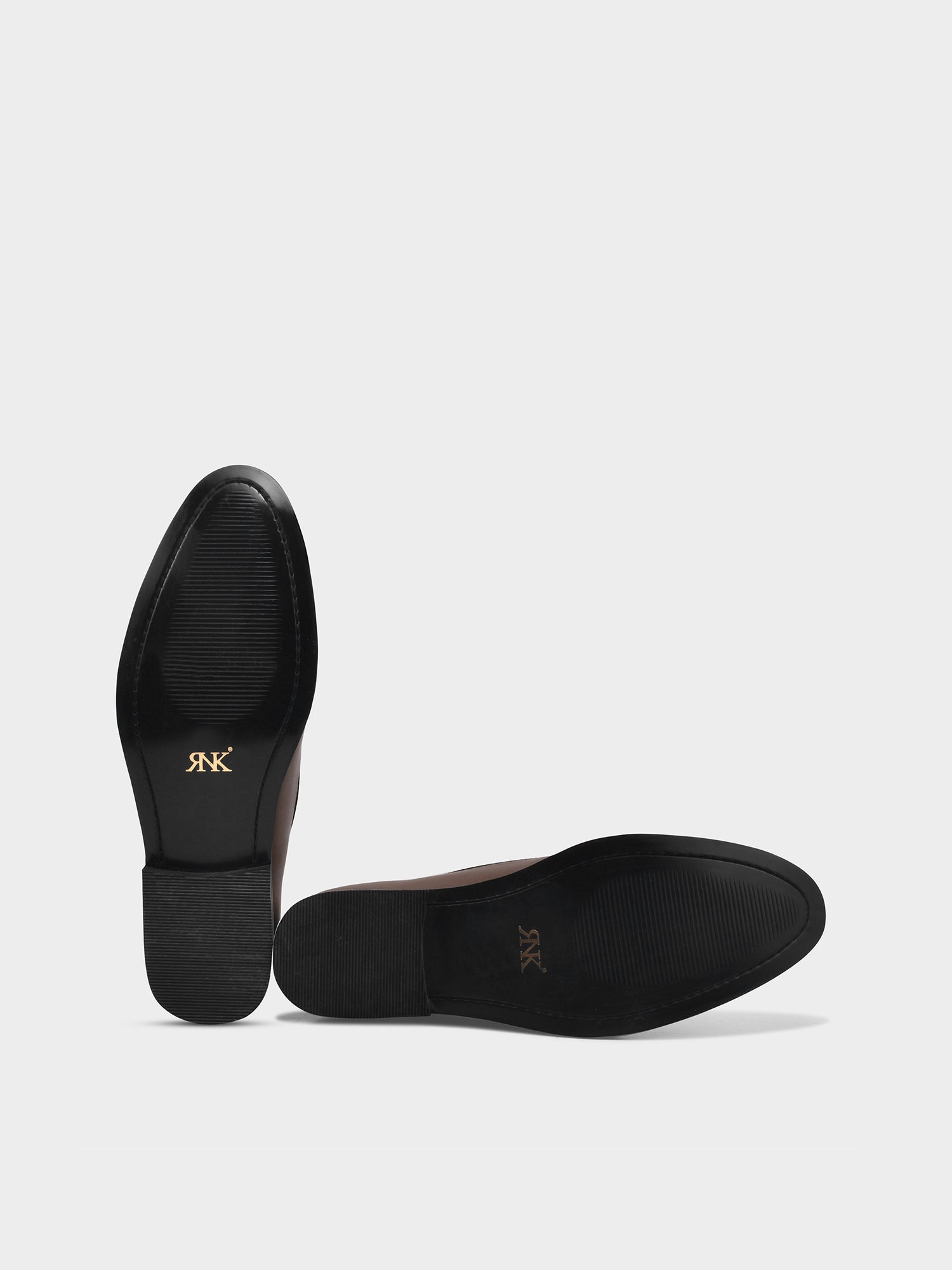 Brown Zardozi Work Leather Loafers Mojari Slip-ons