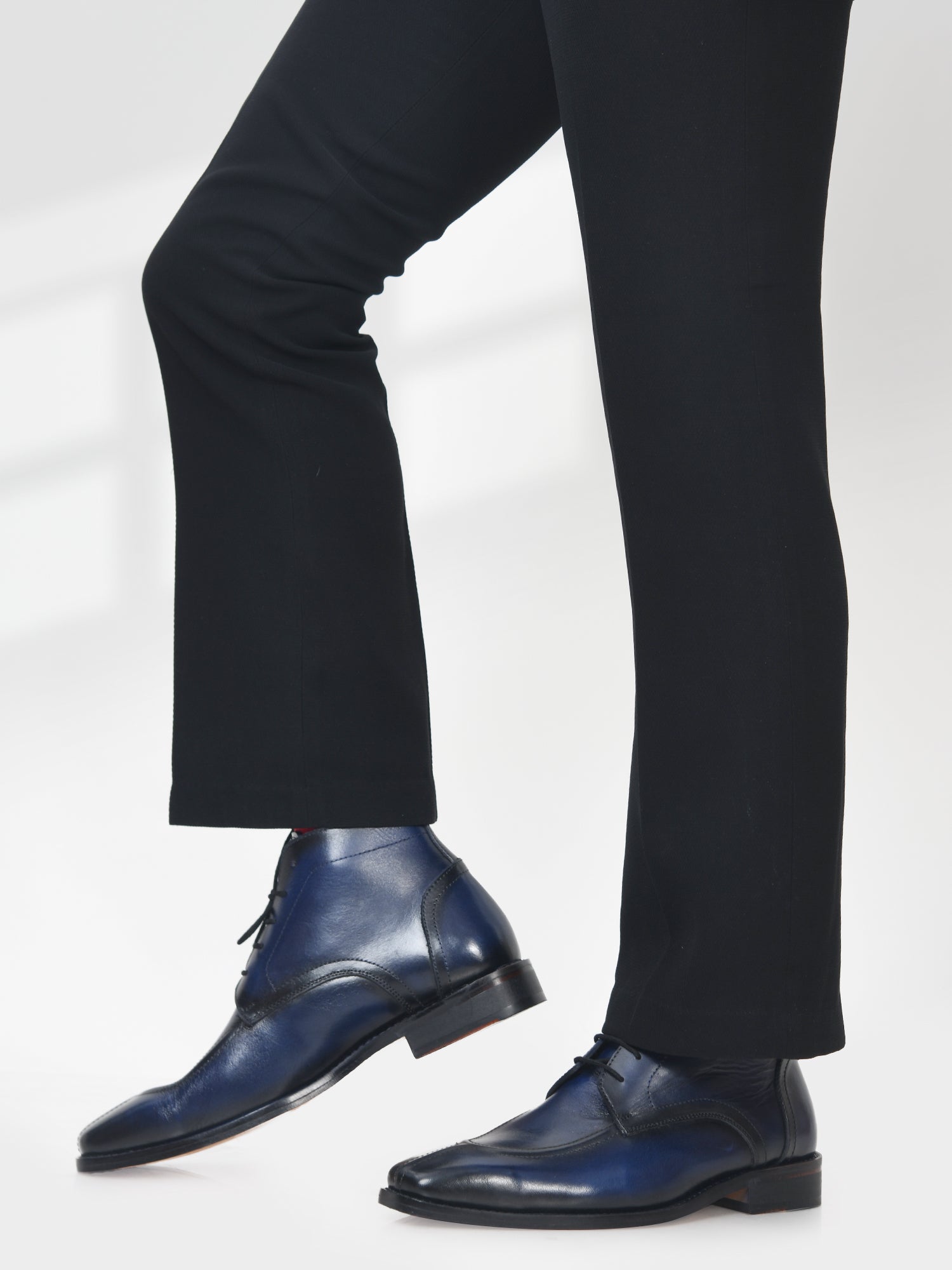 RNK Vesper Blue Boot | Premium Men’s Sleek Lace-Up Derby Ankle Boots