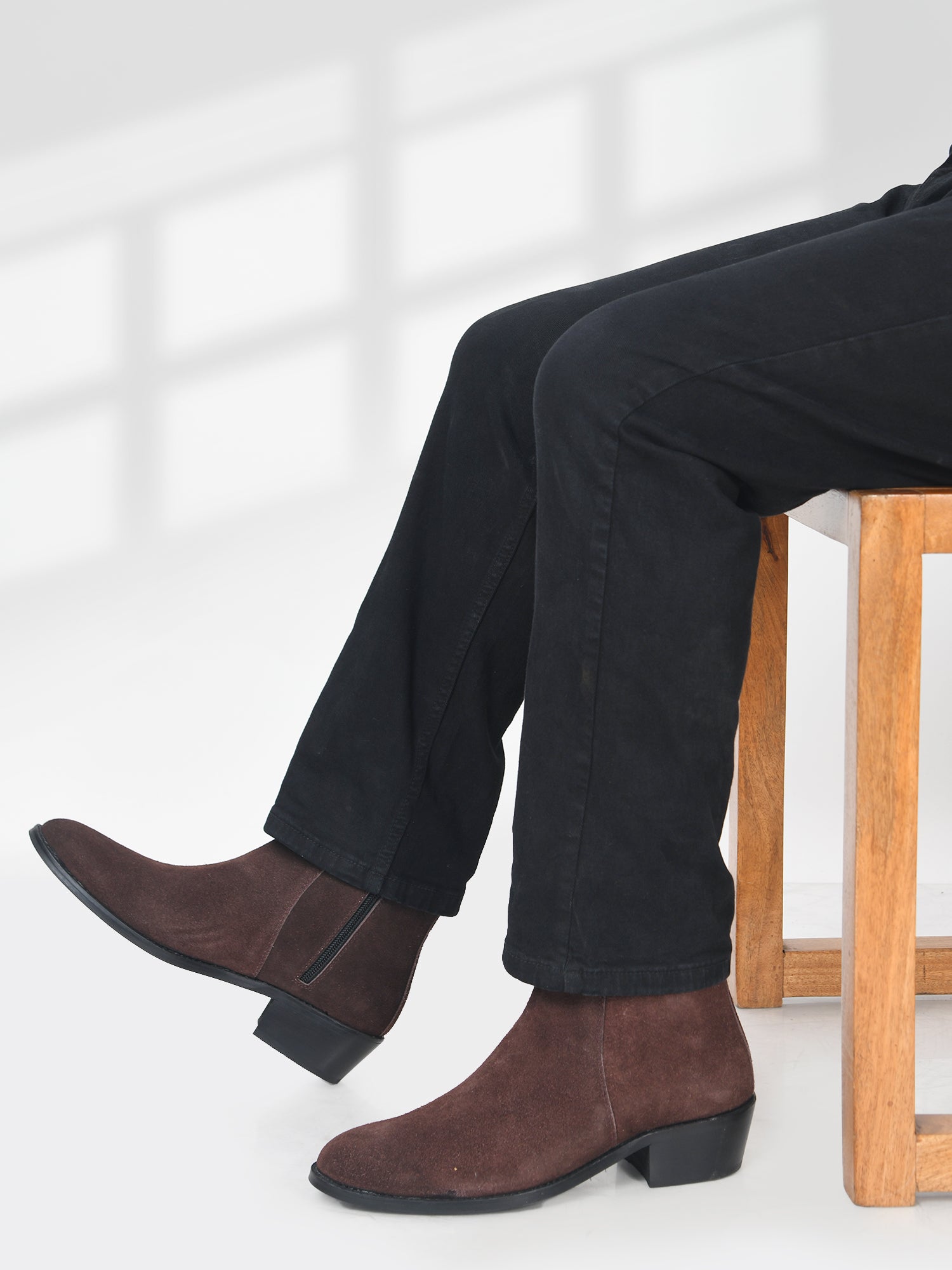 Brown Suede Boots Men