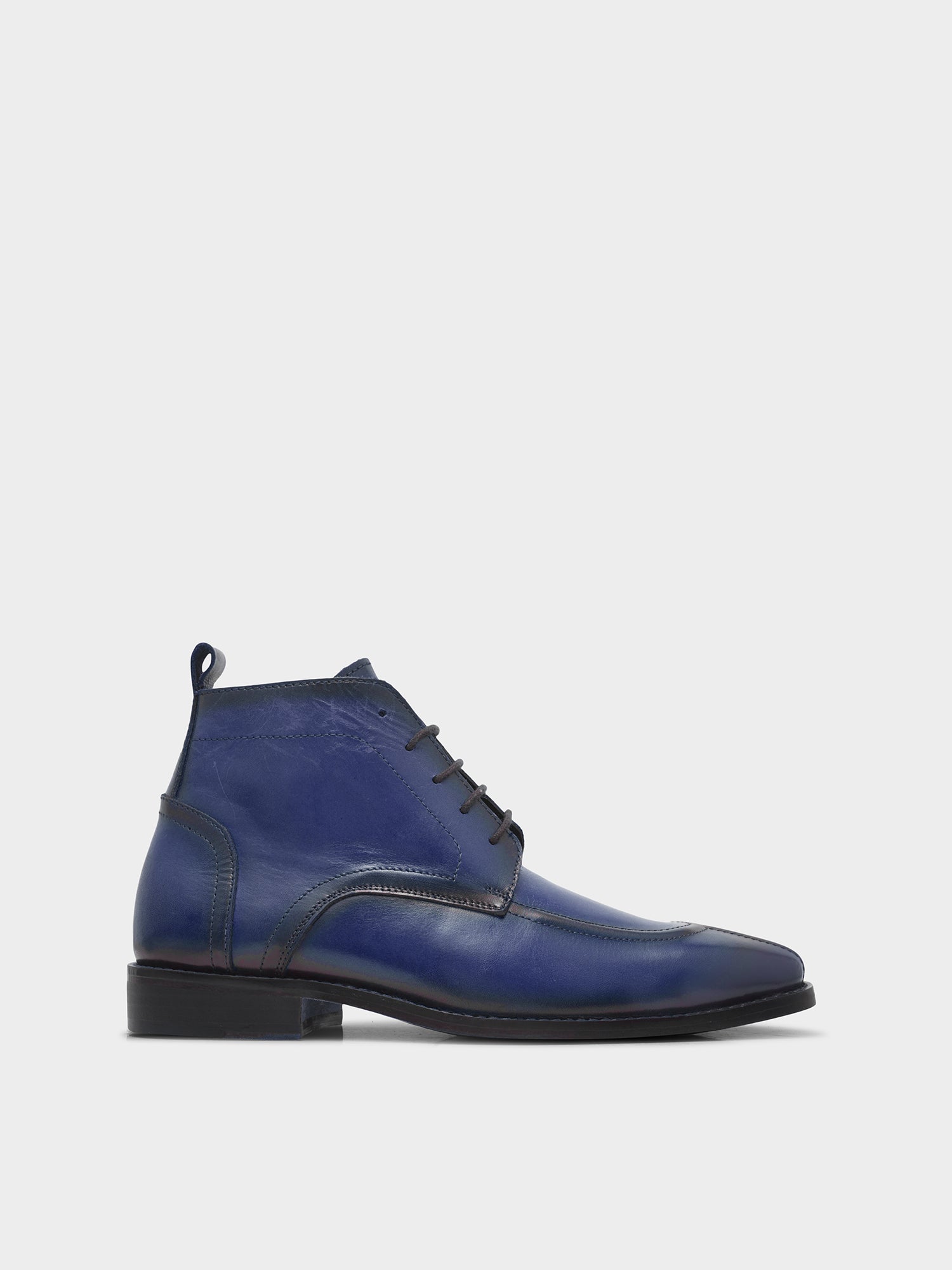 RNK Vesper Blue Boot | Premium Men’s Sleek Lace-Up Derby Ankle Boots