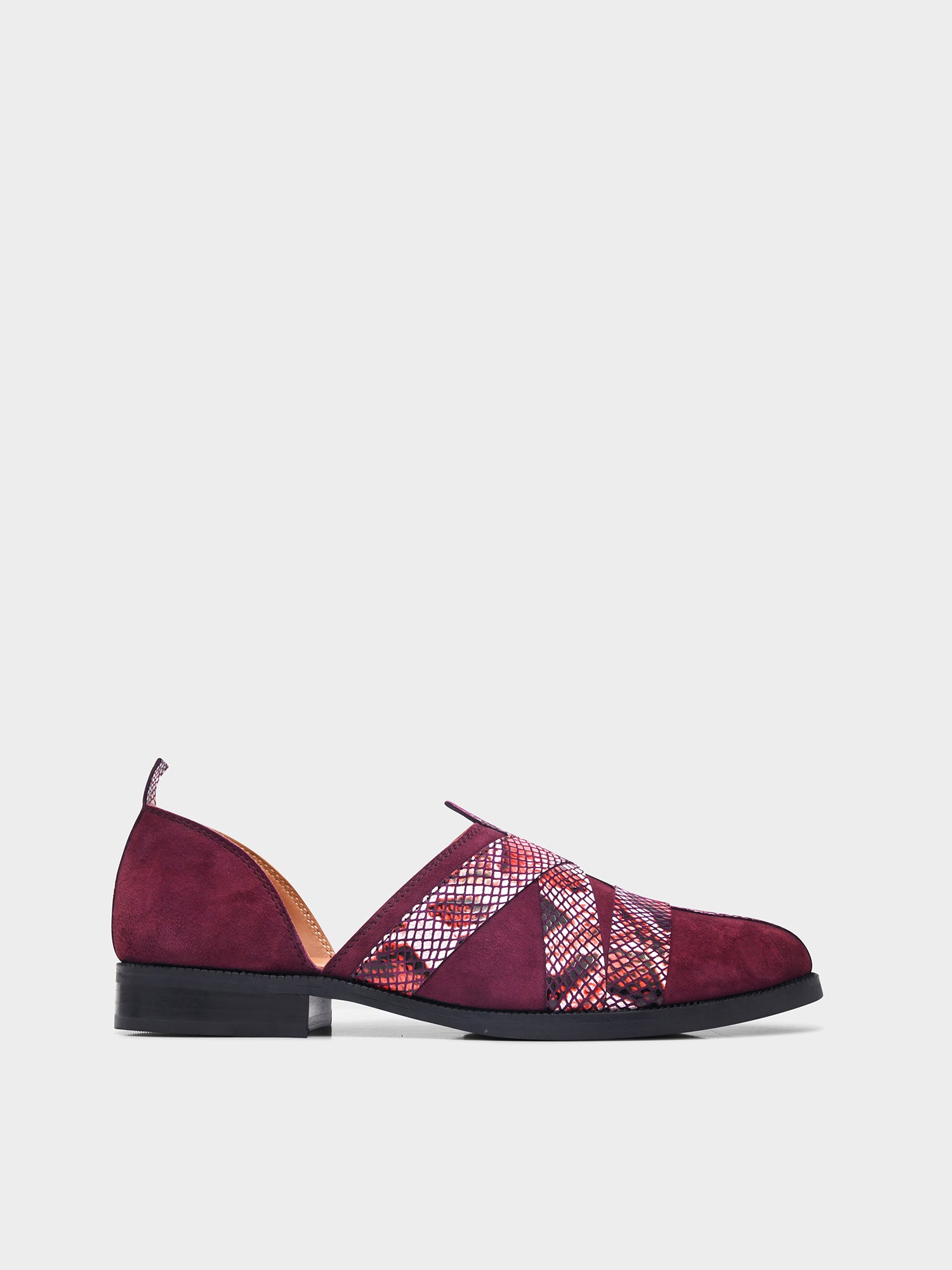 Maroon Printed Peshawari Sandal