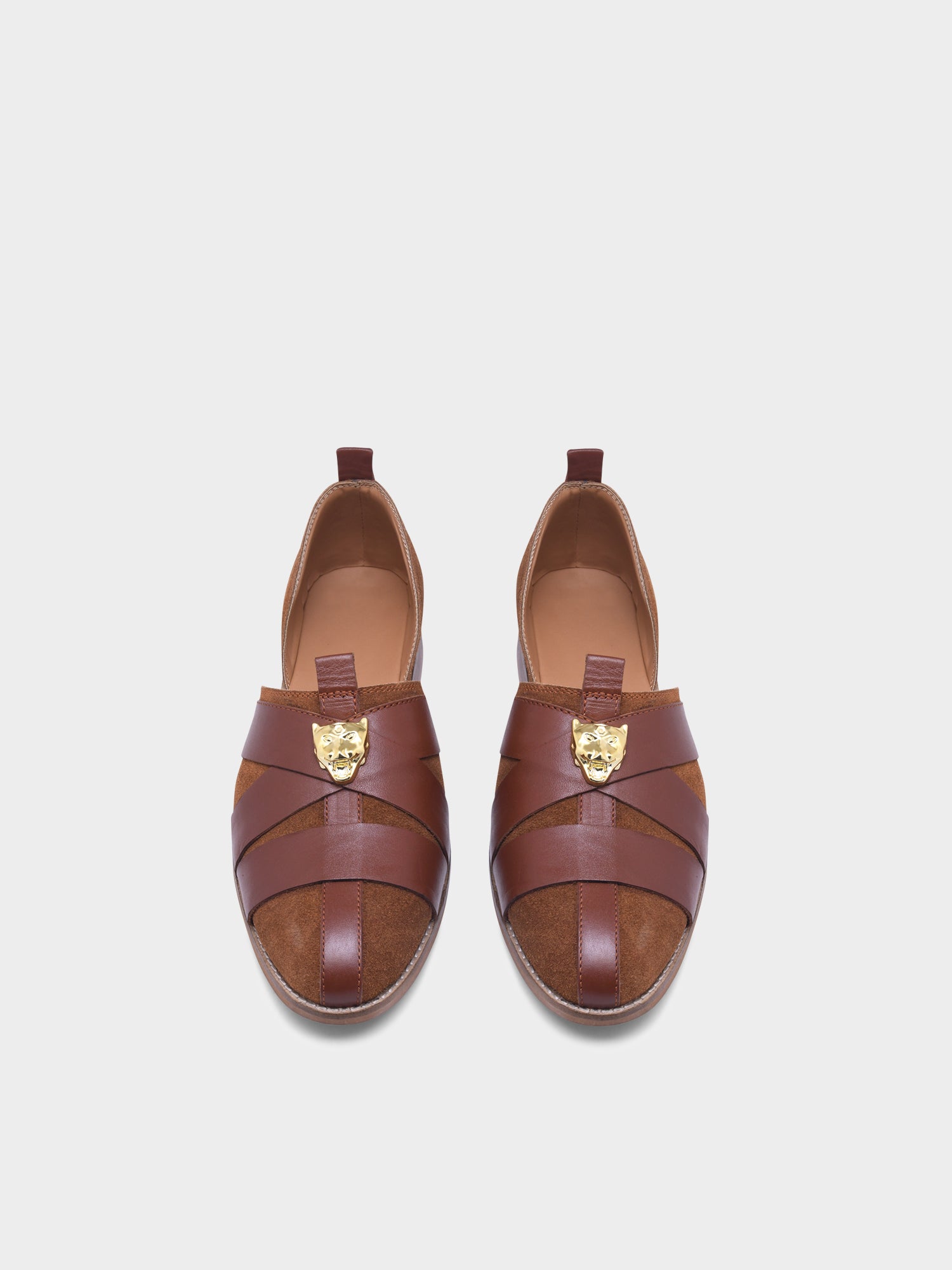 Lion Crest Leather Peshawari Sandals