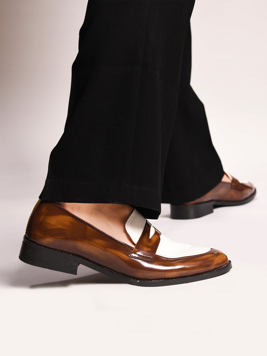 Classic Two-Tone Penny Loafers