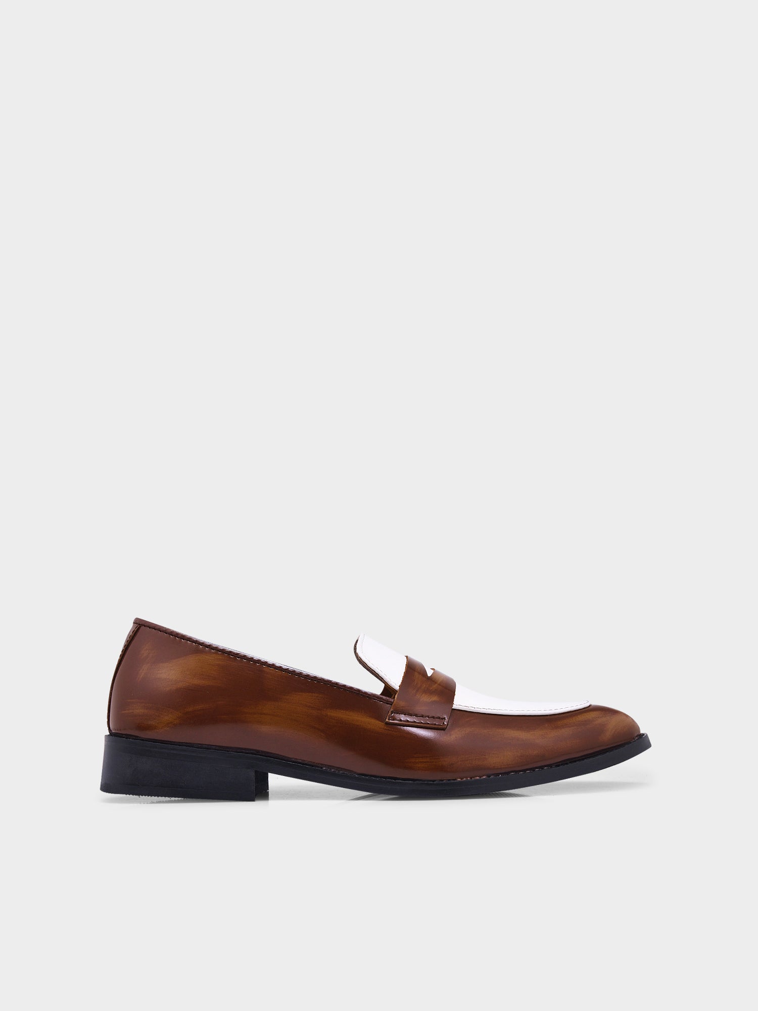 Classic Two-Tone Penny Loafers