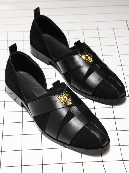Peshawari Sandals Slip-Ons - Black