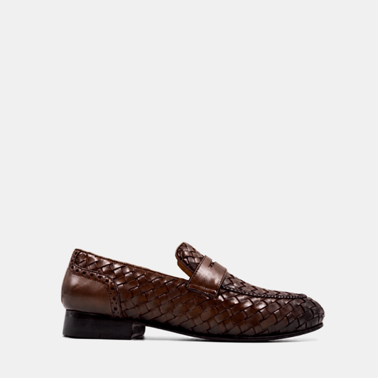 Verona - Braided Penny Loafers