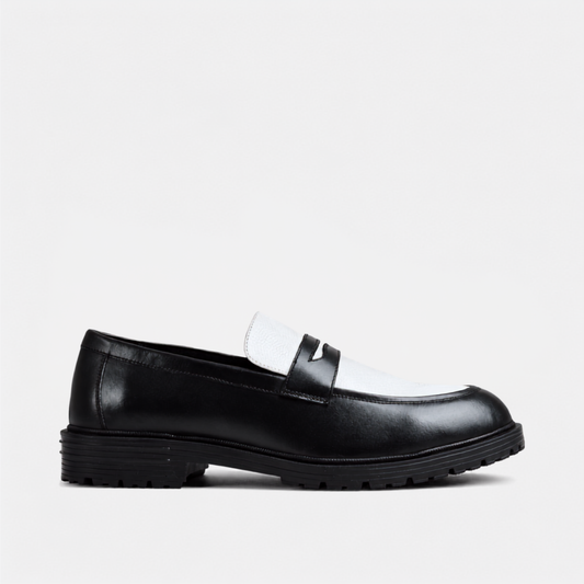 RNK Luxoro Bianco Noir Loafers for Men